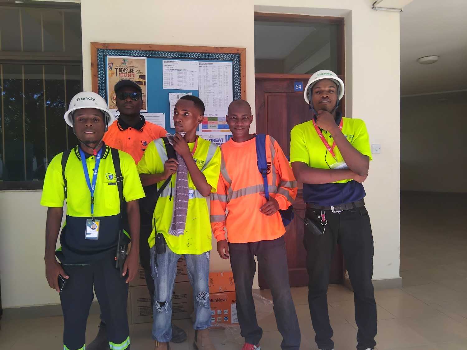 Professional security team
